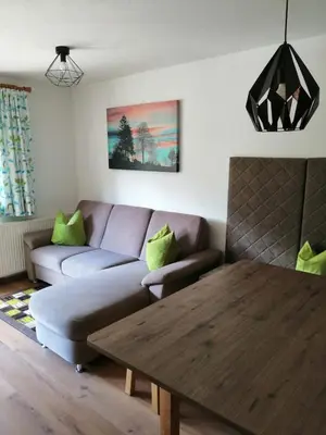 Ein Sitzbereich in der Unterkunft Haus Romantik