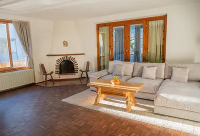 Ein Sitzbereich in der Unterkunft Hornweg Suites