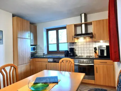 Küche/Küchenzeile in der Unterkunft Ferienwohnung Neurauter