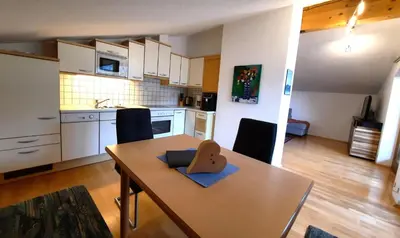 Küche/Küchenzeile in der Unterkunft Ferienwohnung Neurauter