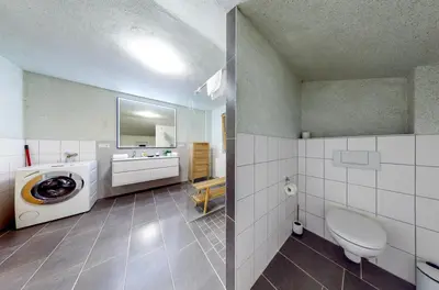 Ein Badezimmer in der Unterkunft Chalet Wasserfall 52 mit Sauna