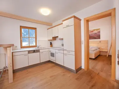 Küche/Küchenzeile in der Unterkunft Apartment in Wald im Pinzgau near the ski lifts