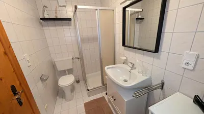 Ein Badezimmer in der Unterkunft Apartment Bergblick