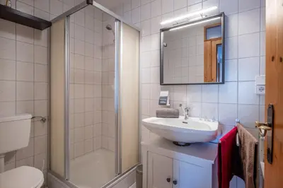 Ein Badezimmer in der Unterkunft Apartment Bergblick