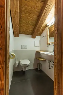 Ein Badezimmer in der Unterkunft Chalet Haberlhütte