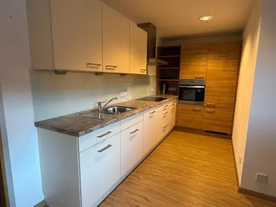 Küche/Küchenzeile in der Unterkunft Ferienwohnung Eichenspaziert