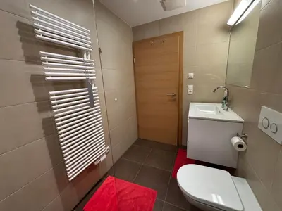 Ein Badezimmer in der Unterkunft Ferienwohnung Eichenspaziert