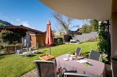 Ein Garten an der Unterkunft Kainzner
