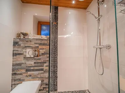 Ein Badezimmer in der Unterkunft Haus David