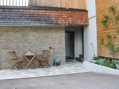 Das Gebäude in dem sich die Ferienwohnung befindet