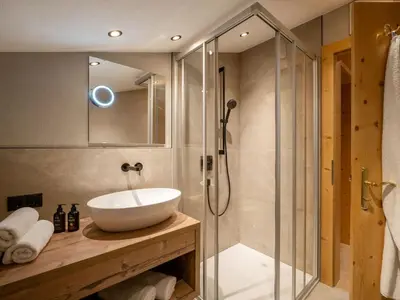 Ein Badezimmer in der Unterkunft Sonnblick in Huaterhof