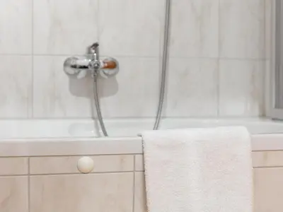 Ein Badezimmer in der Unterkunft Lichtblick