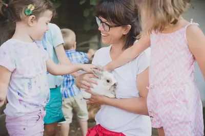 Kinder, die in der Unterkunft Drittlhof übernachten