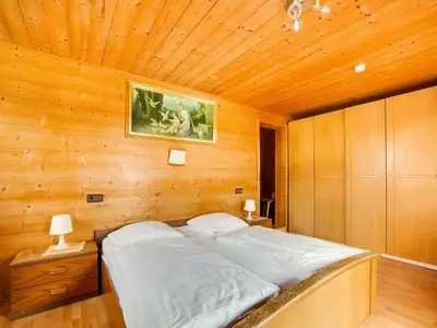 Ein Bett oder Betten in einem Zimmer der Unterkunft Chalet in Jochberg near Thurn Pass Skiing