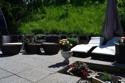 Ein Garten an der Unterkunft Haus Steinlechner Elke