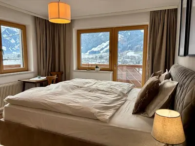 Ein Bett oder Betten in einem Zimmer der Unterkunft Gästehaus Maria
