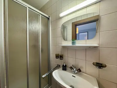 Ein Badezimmer in der Unterkunft Gästehaus Maria