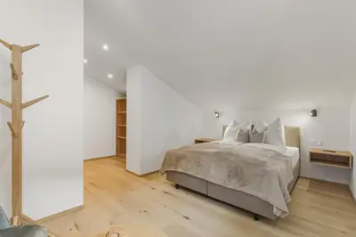 Ein Bett oder Betten in einem Zimmer der Unterkunft Apartment Wildblick