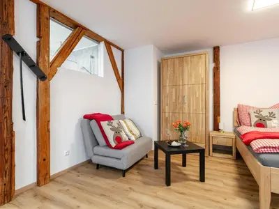Ein Sitzbereich in der Unterkunft Tennerhof Apartments Top 1 und Top 2