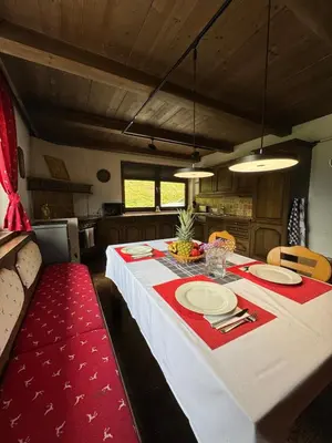 Ein Sitzbereich in der Unterkunft Apartment Alpen Lodge 52