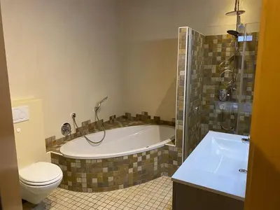 Ein Badezimmer in der Unterkunft Ferienwohnung Maria