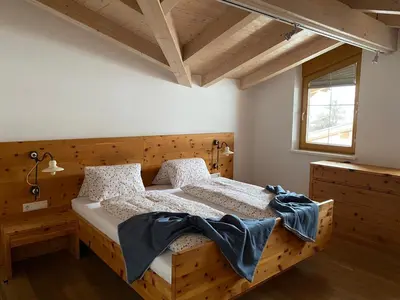 Ein Bett oder Betten in einem Zimmer der Unterkunft Ferienwohnung Maria