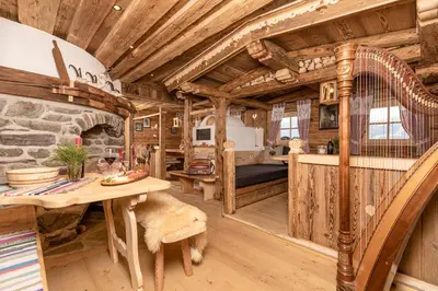 Grundriss der Unterkunft Ferienhütte Alpenherz