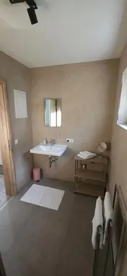 Ein Badezimmer in der Unterkunft Ferienwohnung zum Guffertblick