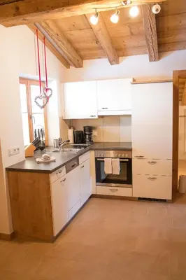 Küche/Küchenzeile in der Unterkunft Apartment Steger