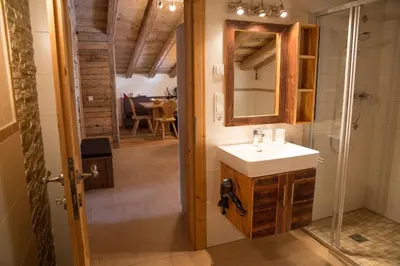Ein Badezimmer in der Unterkunft Apartment Steger