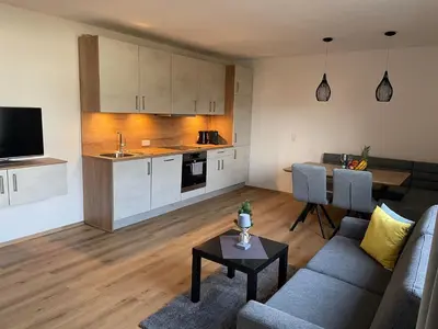 Küche/Küchenzeile in der Unterkunft MAVI Apartment