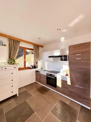Küche/Küchenzeile in der Unterkunft Wohnung Oberadelsberg