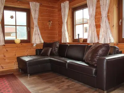 Ein Sitzbereich in der Unterkunft Holiday Home Haus Barbara in Aschau im Zillertal by Interhome