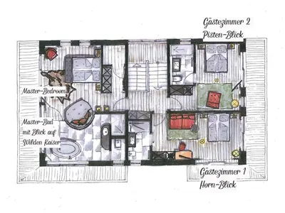 Grundriss der Unterkunft Holiday Home Chalet Tannweg in Sankt Johann in Tirol by Interhome