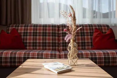 Ein Sitzbereich in der Unterkunft Haus Zum Wilden Kaiser