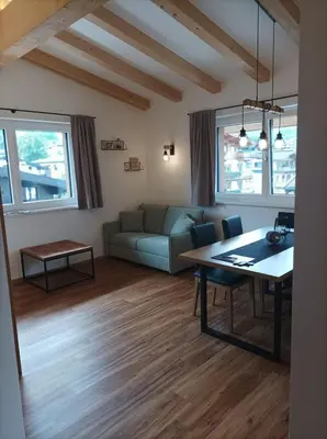 Ein Sitzbereich in der Unterkunft Haus Zum Wilden Kaiser