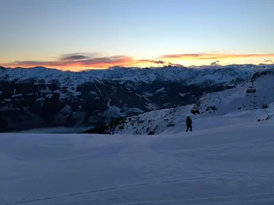 Zillertal Alpenblick im Winter