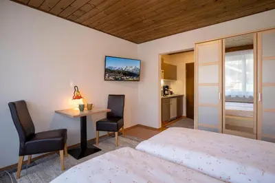 Ein Bett oder Betten in einem Zimmer der Unterkunft Haus St. Michael