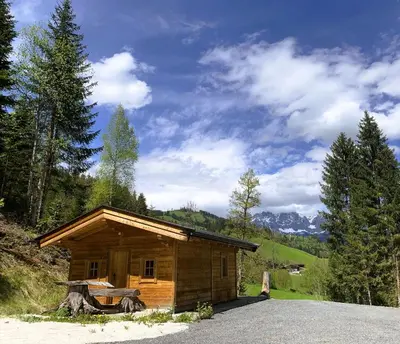 Naturlandschaft in der Nähe des Chalets