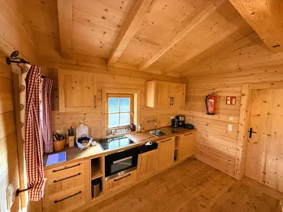Küche/Küchenzeile in der Unterkunft Chalet Waldesruh
