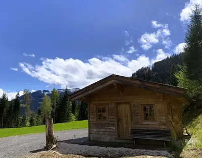 Naturlandschaft in der Nähe des Chalets