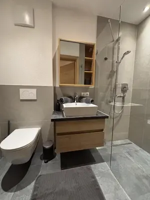 Ein Badezimmer in der Unterkunft Apartment Bichlhof