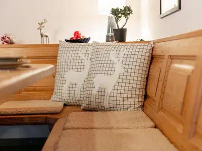 Ein Sitzbereich in der Unterkunft FamilienLodge Reith