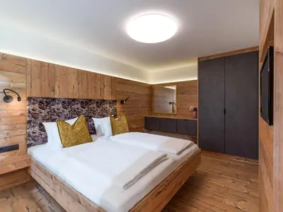 Ein Bett oder Betten in einem Zimmer der Unterkunft Apartment in Brandberg mit Garten by Interhome