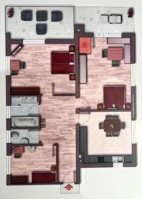 Grundriss der Unterkunft Gästehaus Hohe Salve
