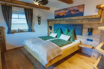 Ein Bett oder Betten in einem Zimmer der Unterkunft Appartement Aichner