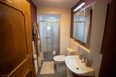 Ein Badezimmer in der Unterkunft Apart Laimböck