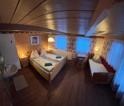 Ein Bett oder Betten in einem Zimmer der Unterkunft Mitterhaidgut