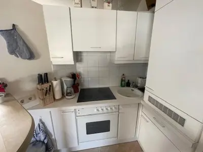 Küche/Küchenzeile in der Unterkunft CosyKitz Apartment