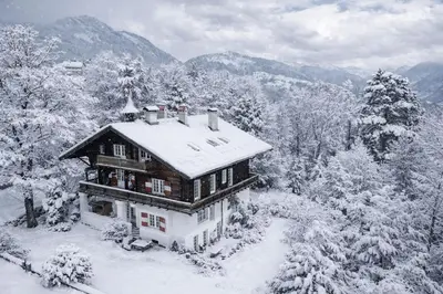 Villa Tirala im Winter